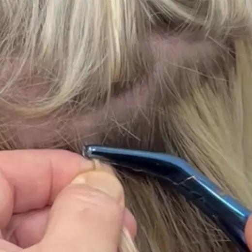 Clamping the bead closed with a bead tool